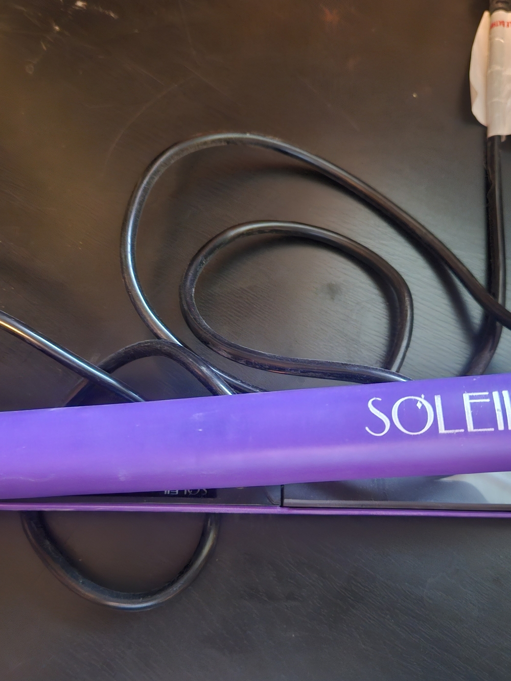 SOLEIL Purple Ceramic Hair Straightener - Sleek Styling Flat Iron Used 3x